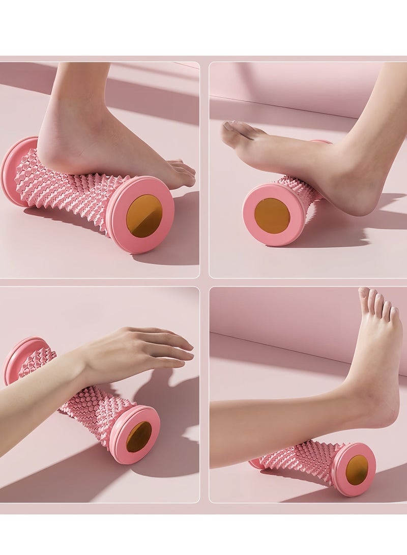 Rolling Massager, Foot And Hand Massage Roller, Foot Massage Roller for Plantar Fasciitis, Massage Roller Yoga Massage Stick for Relief Plantar Fasciitis Back Leg Arch Pain Relax Reflexology Heel Foot Arch Pain, Pink - Image 3